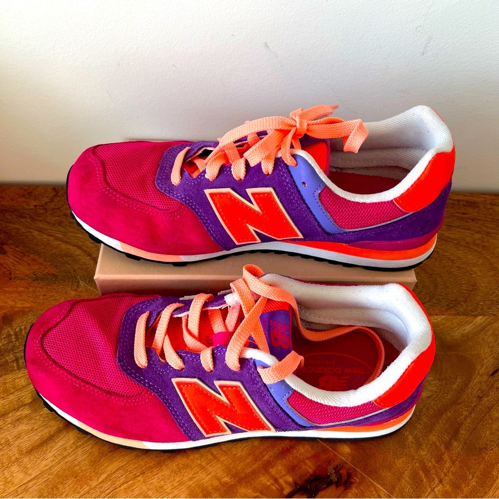 New Balance 754 classic suede mesh multicolour purple pink orange 6M 7.5W - Picture 1 of 7